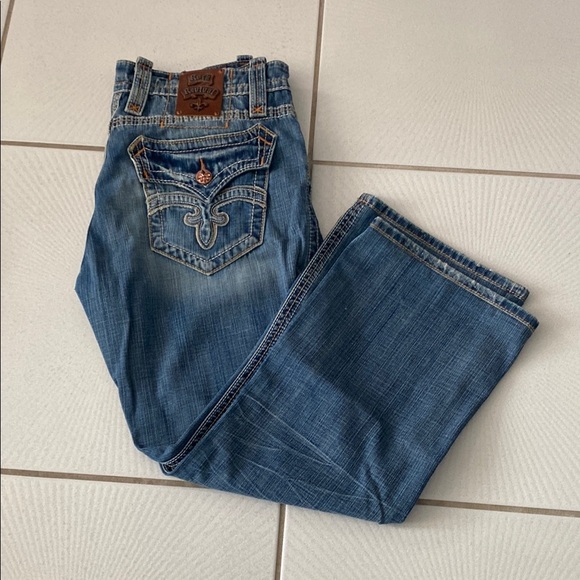 Rock Revival Other - Vintage men’s Rock Revival denim Mick boot cut jeans size 36x30